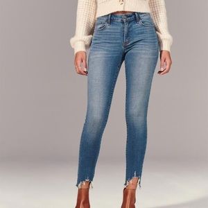 Abercrombie & Fitch super skinny mid rise jeans